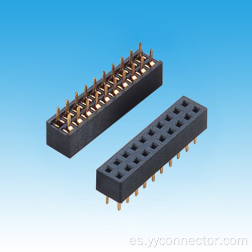 2.0 mm H4.3/4.6 mm Dual fila S/T Conector de encabezado femenino